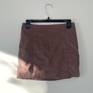 Brown corduroy free people skirt